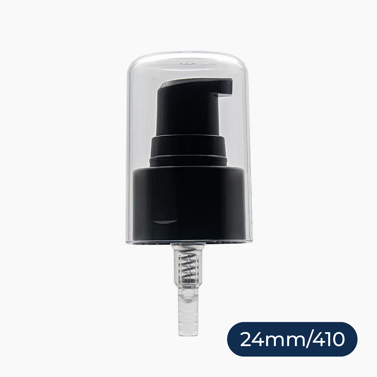 Serum Pump with Crystal Cap (24 mm) - Black