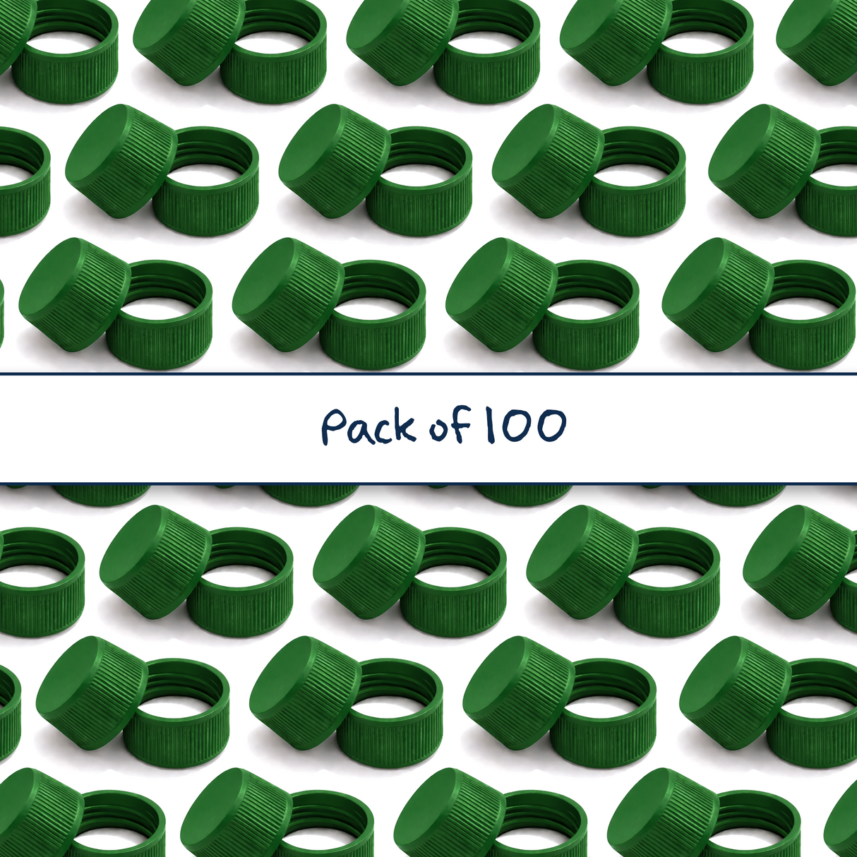 24mm standard caps with EPE liner for plastic bottles, suitable for cosmetic, personal care and liquid packaging