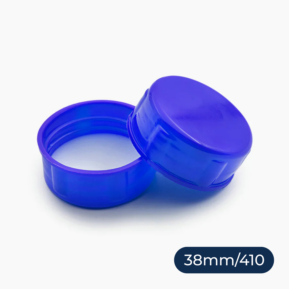 Tablet Container Cap with EPE Liner (38 mm) - Blue