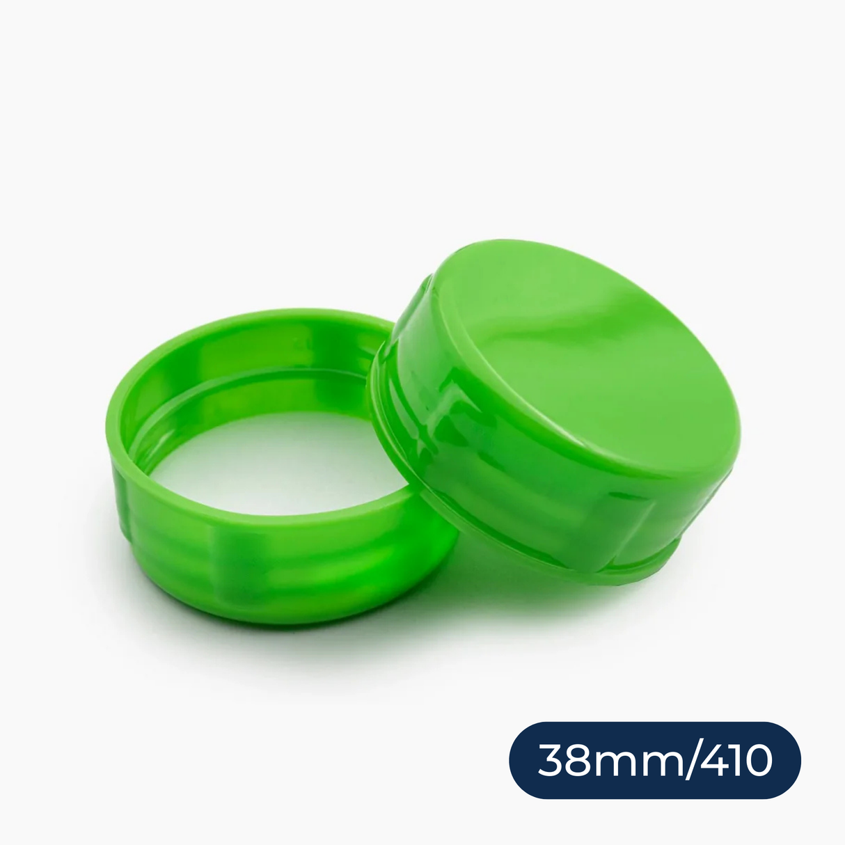 Tablet Container Cap with EPE Liner (38 mm) - Green