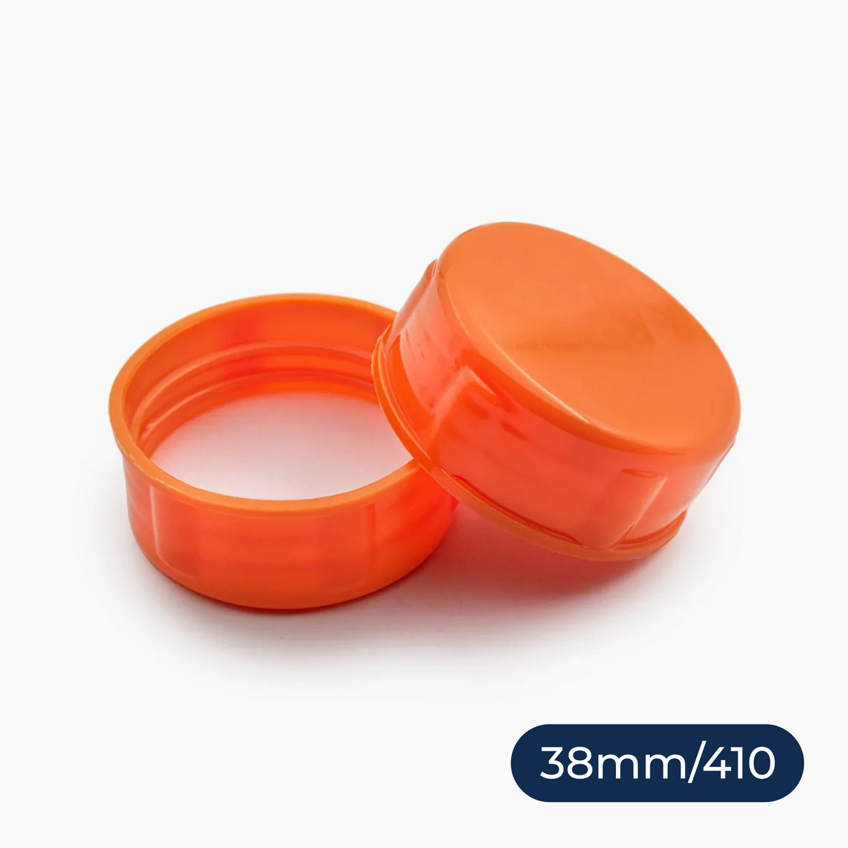 Tablet Container Cap with EPE Liner (38 mm) - Orange