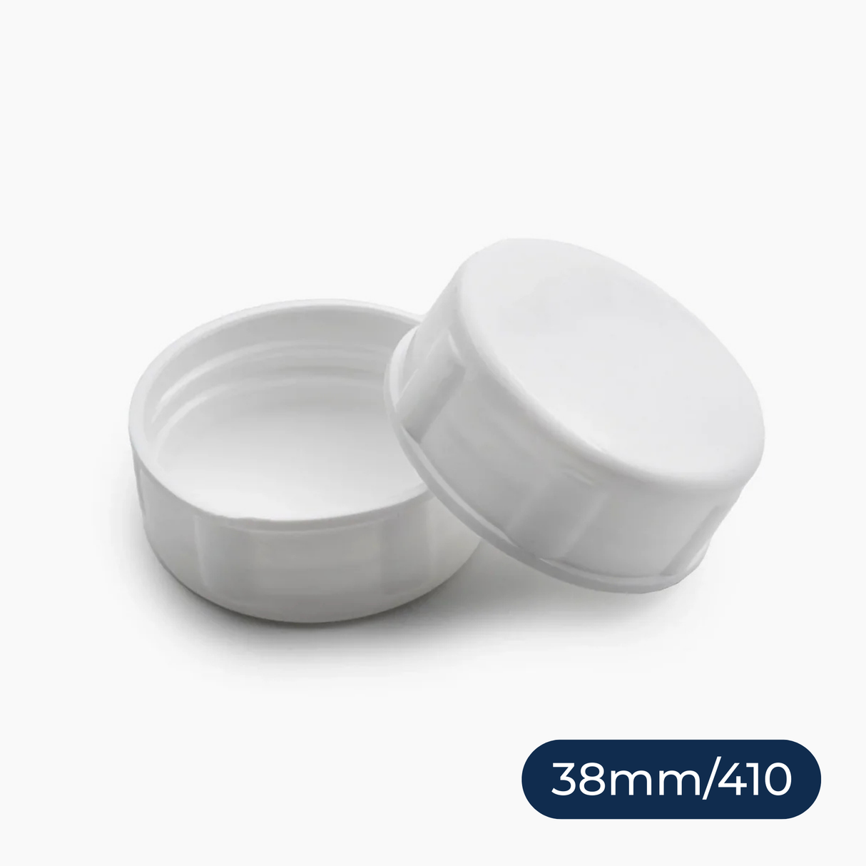 Tablet Container Cap with EPE Liner (38 mm) - White