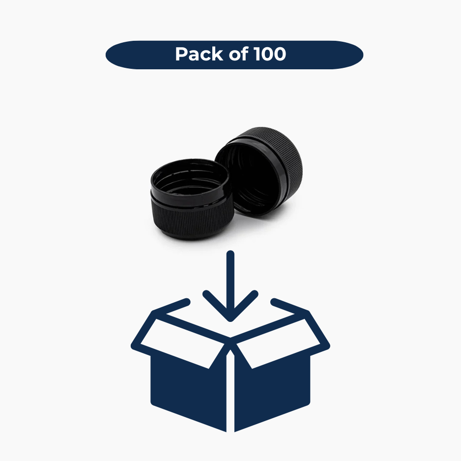 Tamper Evident Cap (28 mm) - Black