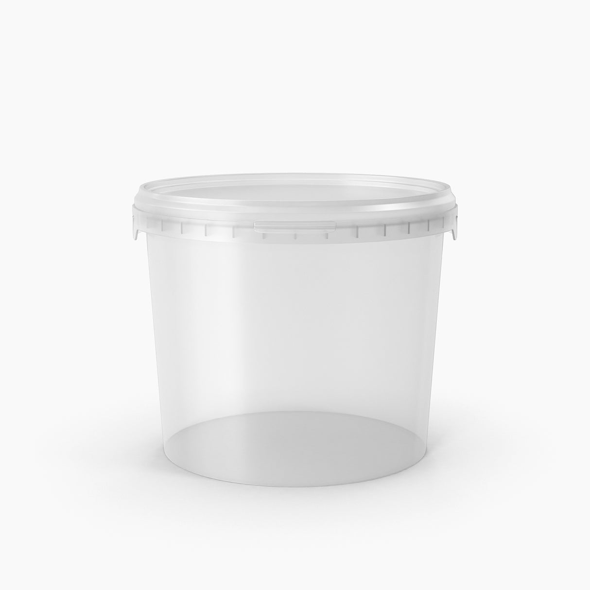 Clear plastic bucket with lid – 5L size