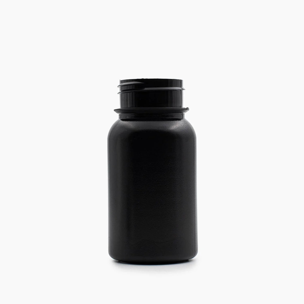 125ml HDPE Tablet Container (38mm neck) - No Closure - Black