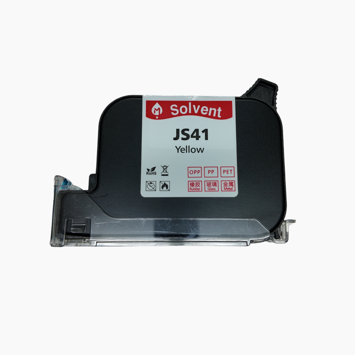 Code One inkjet cartridge yellow front angle view