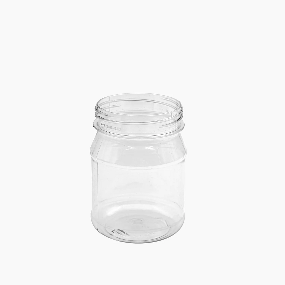 250 ml PET Jar (Tapered Neck) (63mm neck) - No Closure - Clear