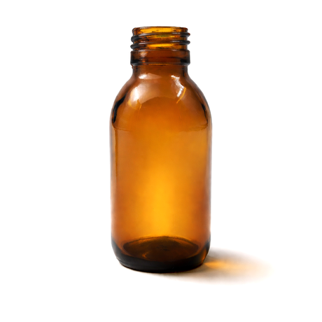 wide neck amber 100ml glass bottle, empty cosmetic packaging for serums, oils and skincare formulations