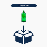 100ml Glass Dropper Bottle (18mm neck) - No Closure - Green