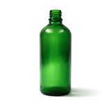 Green 100ml glass dropper bottle, empty cosmetic packaging for serums, oils and skincare formulations
