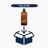 100 ml Glass Amber Bottle (18 mm neck) - No Closure