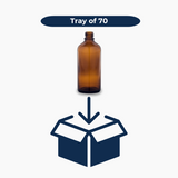 100 ml Glass Amber Bottle (18 mm neck) - No Closure