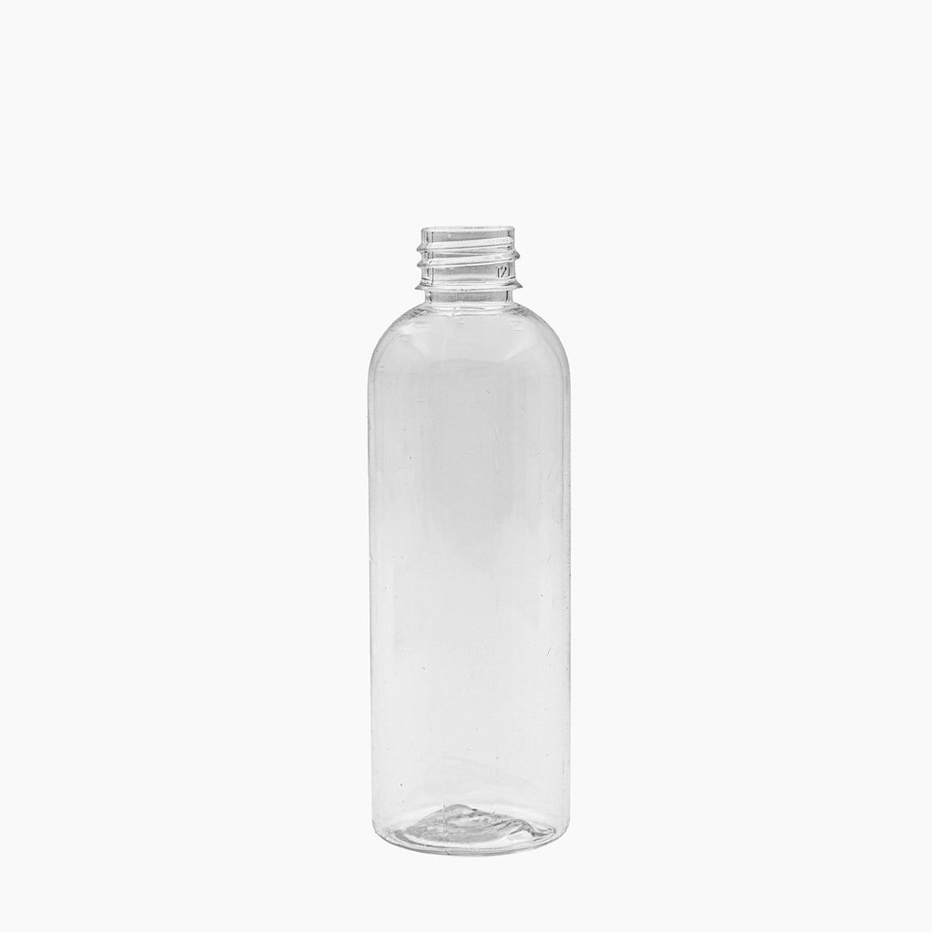 100ml Clear PET Boston Tall Bottle (20mm neck) - No Closure