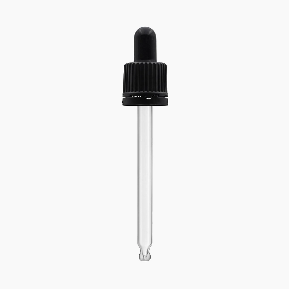 Pipette Dropper Cap (18 mm) For 100 ml Glass Bottle Bright