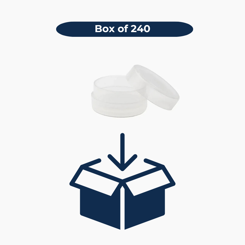 10 g HDPE Lip Balm Container (35 mm neck) - With Closure