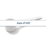 A practical and durable measuring spoon designed for accurate portioning of liquids and powders.