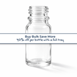 Buy bulk save more, clear 10ml glass dropper bottle, empty cosmetic packaging for serums, oils and skincare formulations