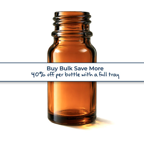 Buy bulk save more, amber 10ml glass dropper bottle, empty cosmetic packaging for serums, oils and skincare formulations