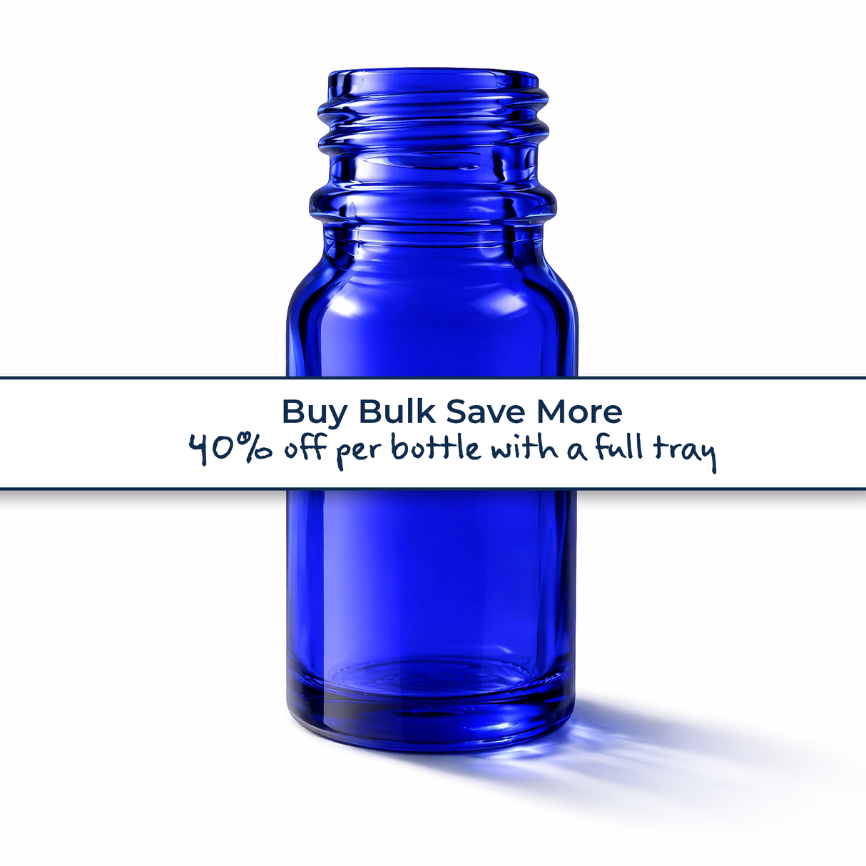 Buy bulk save more, blue 10ml glass dropper bottle, empty cosmetic packaging for serums, oils and skincare formulations