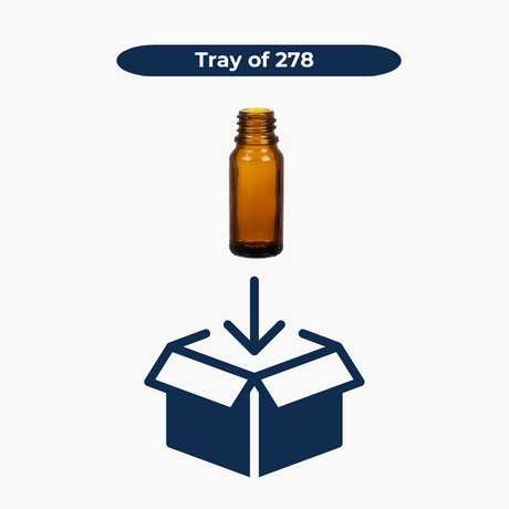 10 ml Glass Amber Bottle (18 mm neck) - No Closure