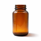 wide neck amber 120ml glass bottle, empty cosmetic packaging for serums, oils and skincare formulations