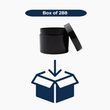 125 g Cosmetic Jar (65 mm neck) - Black with Black Lid
