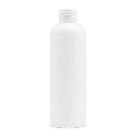 The 125ml White HDPE Boston Tall Bottle combines durability and elegance, offering a clean, opaque design ideal for lotions, shampoos, and other liquid products. 