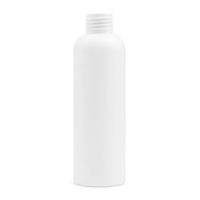The 125ml White HDPE Boston Tall Bottle combines durability and elegance, offering a clean, opaque design ideal for lotions, shampoos, and other liquid products. 