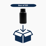 125 ml HDPE Tablet Container (38 mm neck) - No Closure - Black