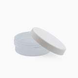 125 ml Body Butter Jar (90 mm neck) - Natural with White Lid