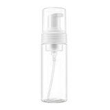 The 150ml Clear Foam Bottle is a sleek, clean packaging solution perfect for dispensing foaming cleansers, soaps, and mousses.