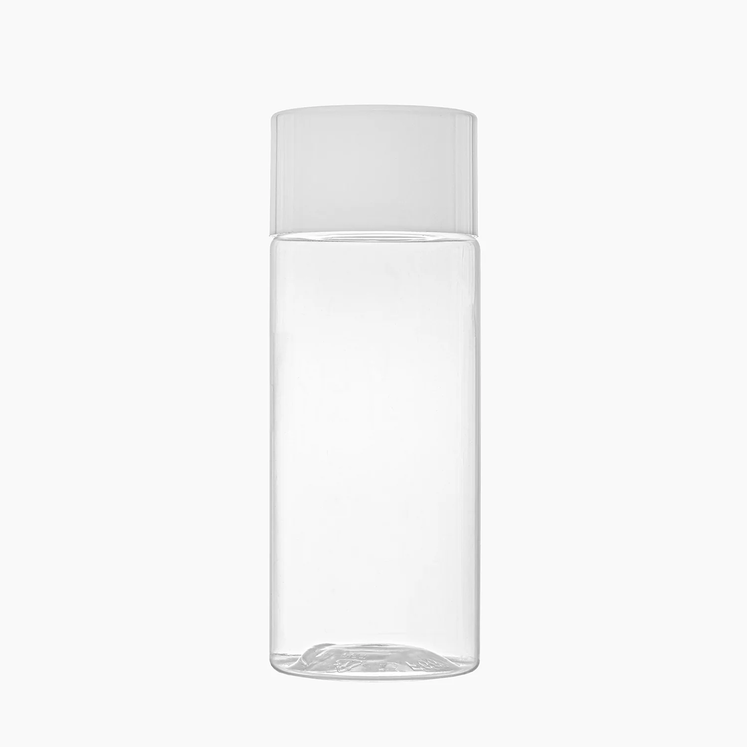 150ml PET Sharp Cylindrical Bottle (24mm neck) - With Closure & Dropper Plug - Clear