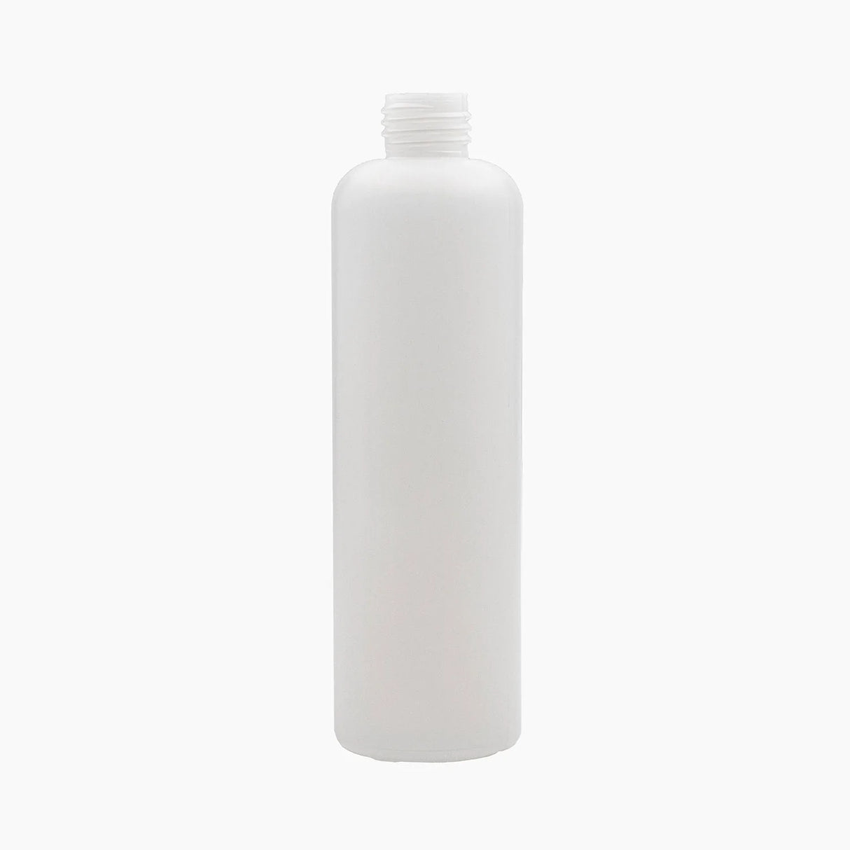 250ml HDPE Boston Tall Bottle (24mm neck) - No Closure - Natural