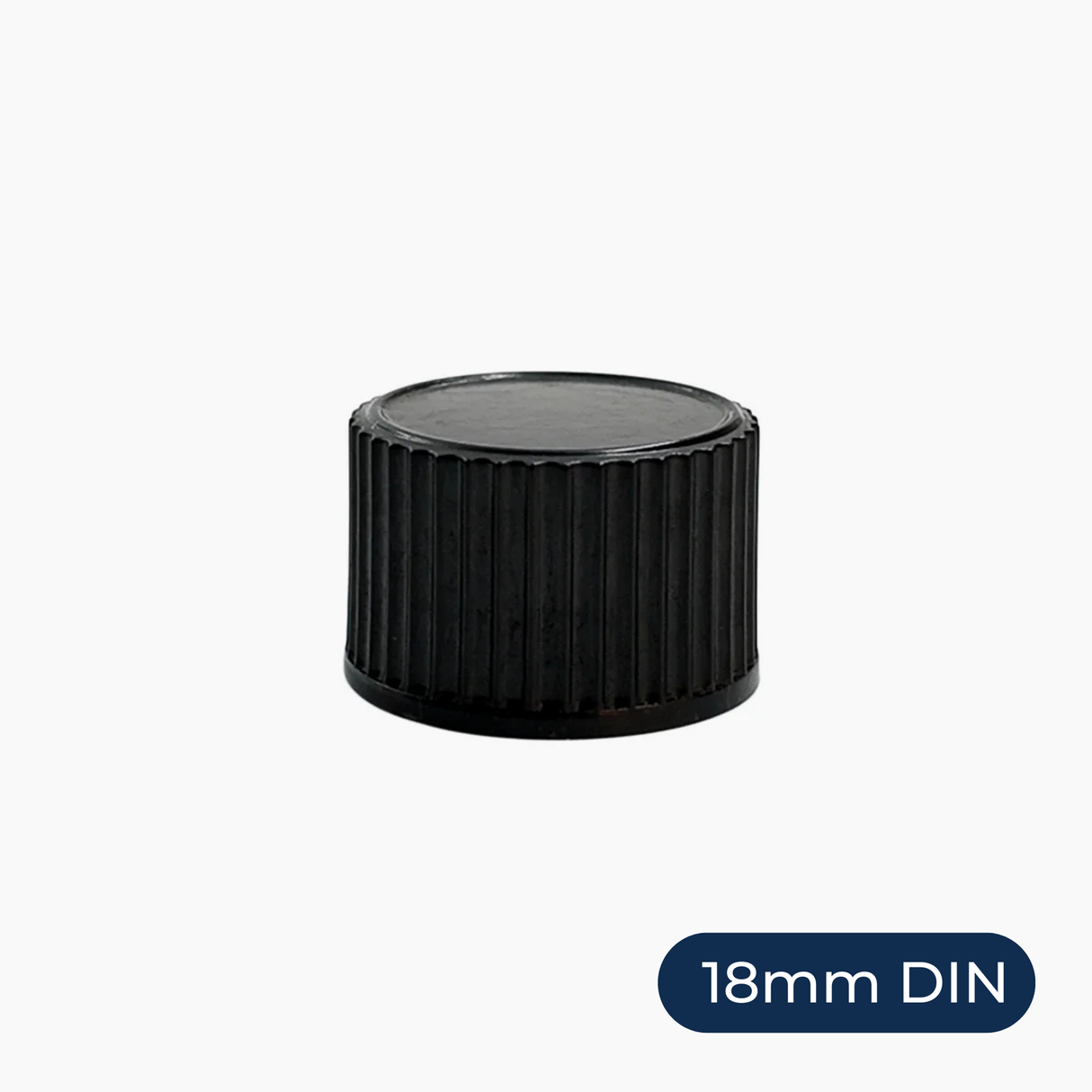 18mm Poly Cone Cap - Black