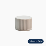 18mm Poly Cone Cap - White