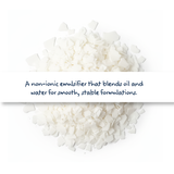 Ceteareth 20 cosmetic ingredient, emulsifier and solubiliser used in creams, lotions, and conditioners for smooth texture and stability