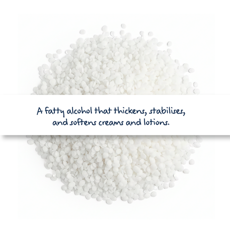 Cetearyl Alcohol, cosmetic fatty alcohol blend used as emulsifier, thickener, and stabiliser in skincare and haircare formulations