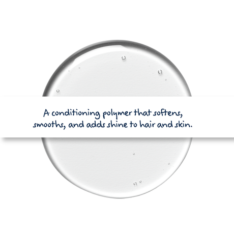 Polyquaternium 7 water-soluble conditioning agent, used in shampoos and body washes for anti-static effect and silky feel