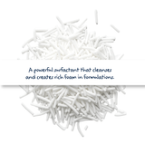 Sodium Lauryl Sulfate SLS Needles, water-soluble surfactant used in shampoos, body washes, and cleaning products for lather and cleansing