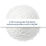 Talc Powder cosmetic grade, smooth white mineral used in body powders, skincare, and formulations for moisture absorption and silky texture