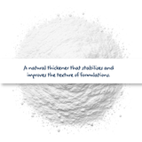 Xanthan Gum powder for cosmetics and formulations, natural thickener and stabiliser used in creams, gels, lotions, and emulsions