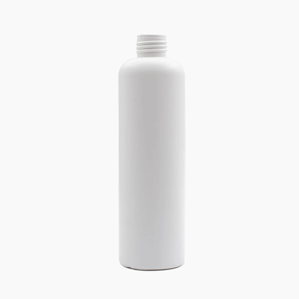 250ml HDPE Boston Tall Bottle (24mm neck) - No Closure - White