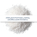 Cetyl Alcohol Palmityl Alcohol white waxy flakes, derived from plant oils, used in cosmetics for thickening, stabilising, and softening formulations