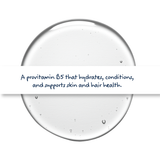 D-Panthenol provitamin B5 cosmetic ingredient, clear liquid used in skincare and haircare for moisturising, soothing, and improving texture