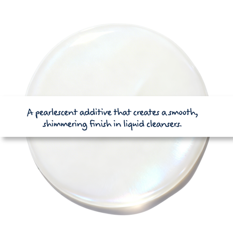 Pearlescent SLS based paste, shimmering additive used in liquid soaps and shampoos for smooth texture and glossy appearance
