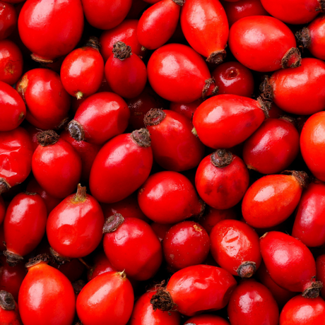 Organic Rosehip Seed Oil cosmetic oil, pure cold-pressed oil rich in antioxidants and fatty acids for improving skin tone, elasticity, and hydration