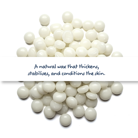 White Beeswax cosmetic grade, natural purified wax used in candles, lip balms, creams, and formulations for structure and stability