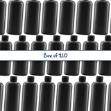 The 200ml Black HDPE Boston Bottle 24/410 neck, offers a sleek and durable packaging solution, perfect for storing personal care products like lotions, shampoos, or serums.