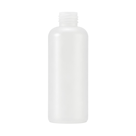 The 200ml Natural PET Boston Bottle is a sleek and modern packaging solution, ideal for showcasing products like shampoos, lotions, or serums. 