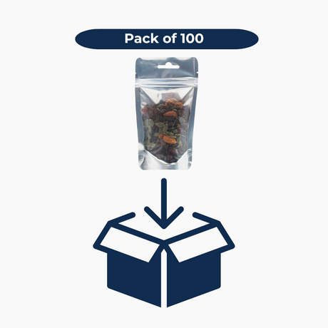 200 ml Stand-Up Pouch (Zipper) - Metallic Clear
